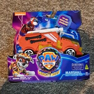 Paw Patrol Mighty Movie Marshall Fire Truck - Red and Blue